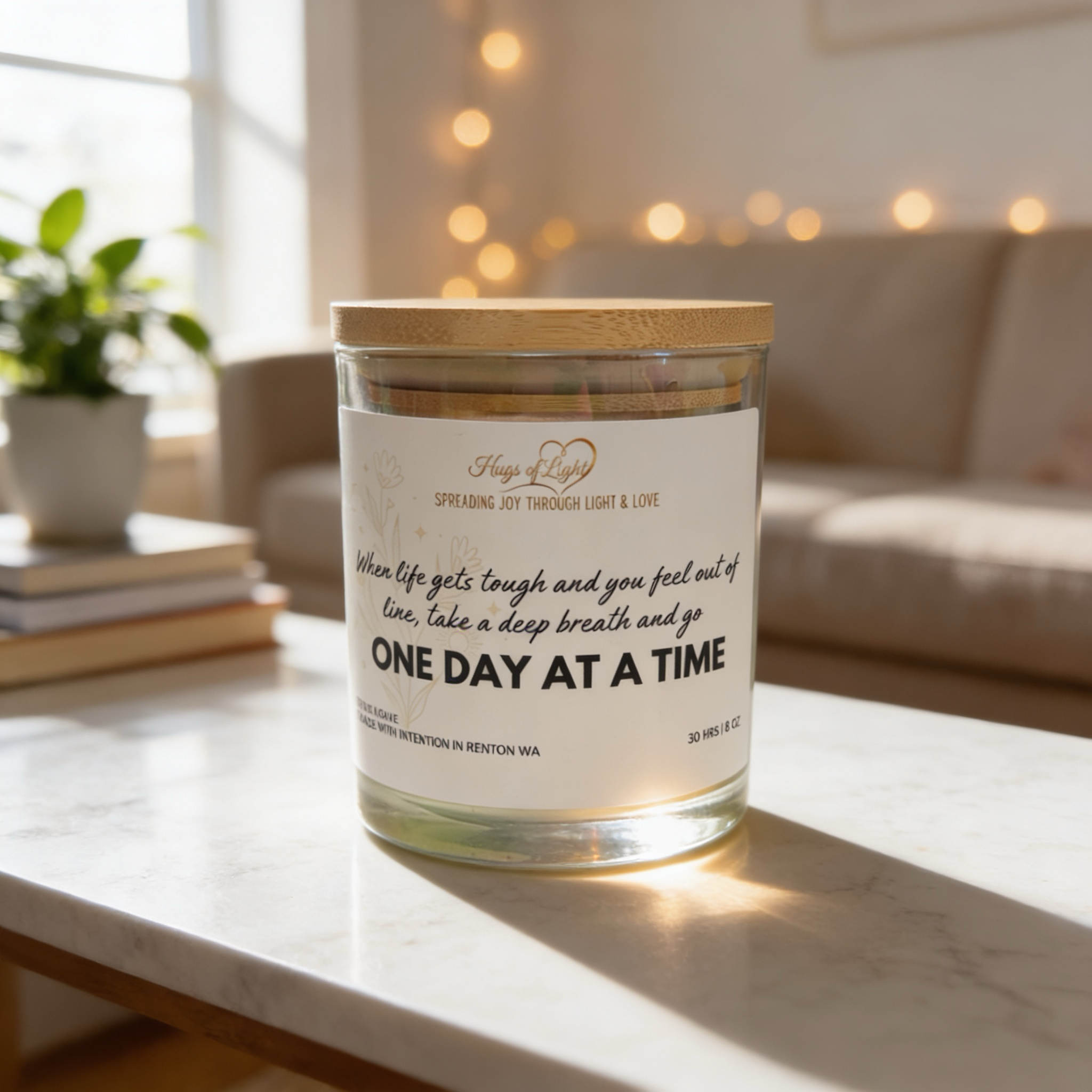 One Day at a Time Candle
