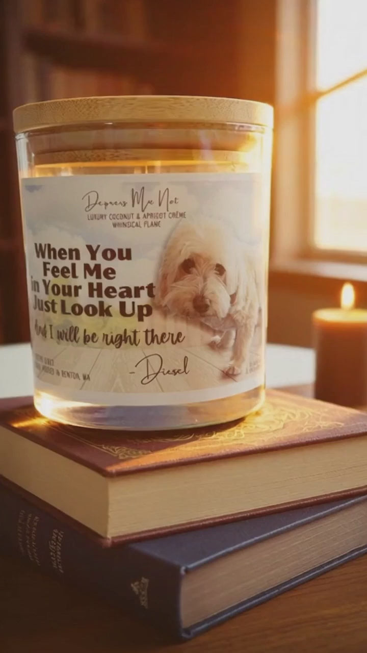 Fur-ever in Our Hearts- Memorial Pet Candle